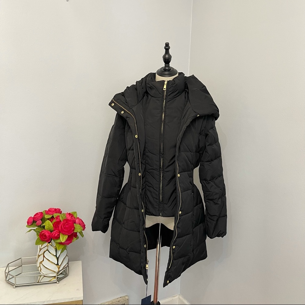 Cole Haan Signature Hooded Down & Feather Jacket New With Tag - Picture 16 of 16